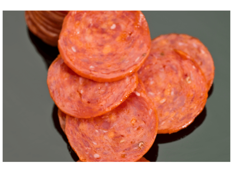 Pepperoni slices